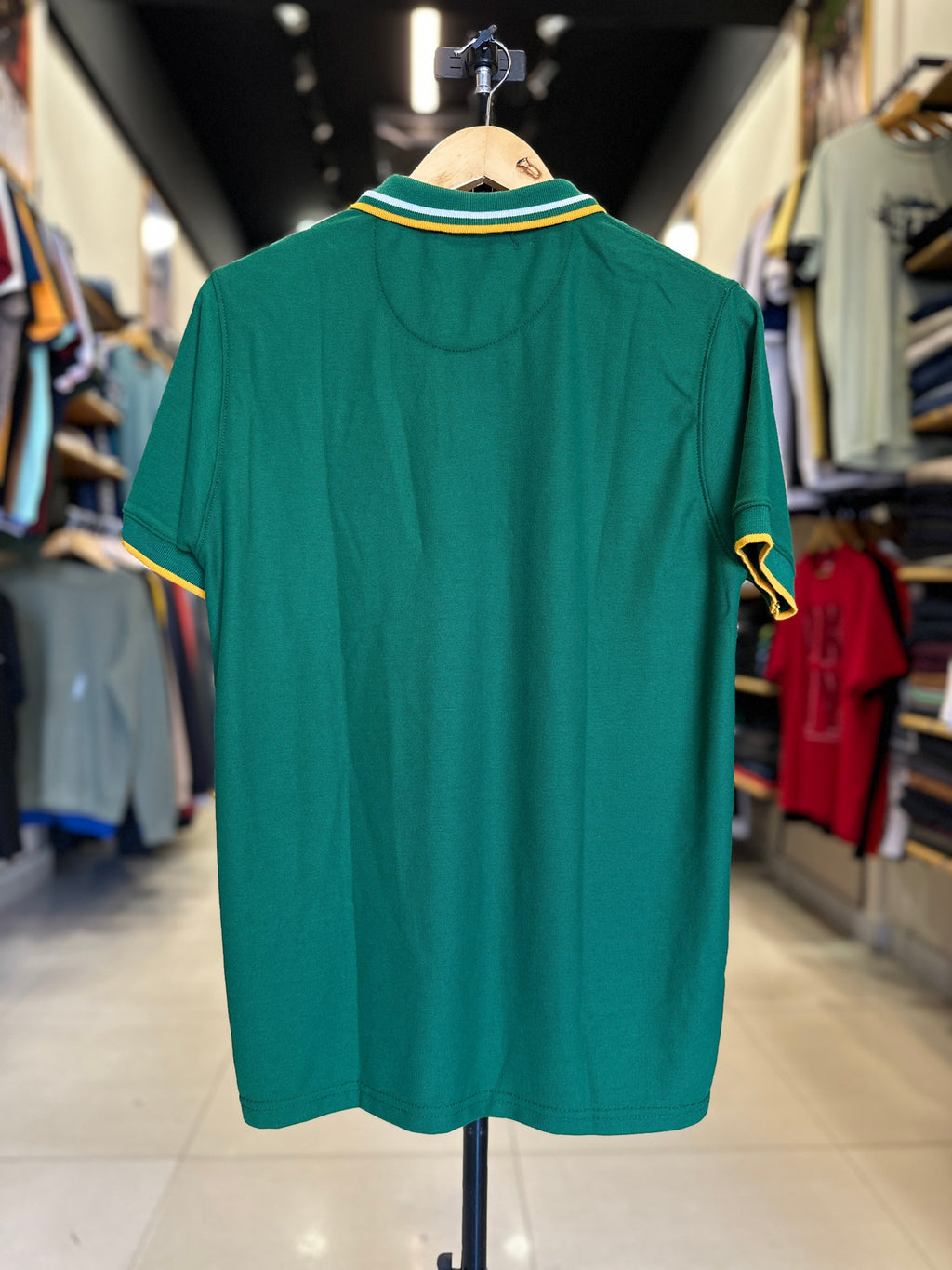GIORDANO EMBROIDERY SHIRT 3D LION POLO MEN | GREEN
