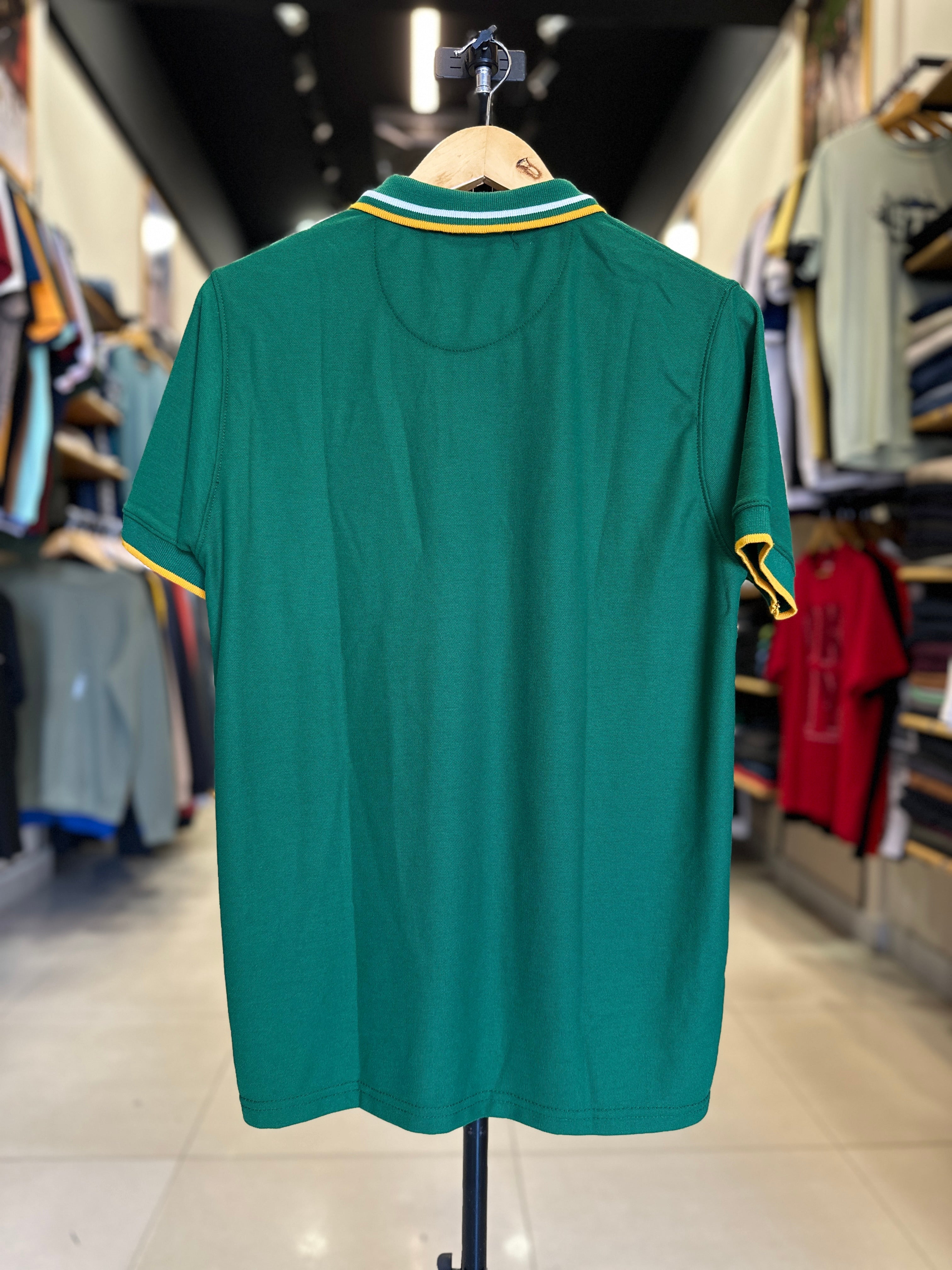 GIORDANO EMBROIDERY SHIRT 3D LION POLO MEN | GREEN