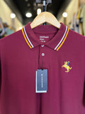 GIORDANO EMBROIDERY SHIRT 3D LION POLO MEN | MAROON