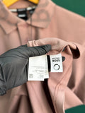 HUGO BOSS METALLIC PATCH LOGO AND SIGNATURE PRINT | LIGHT PEACH