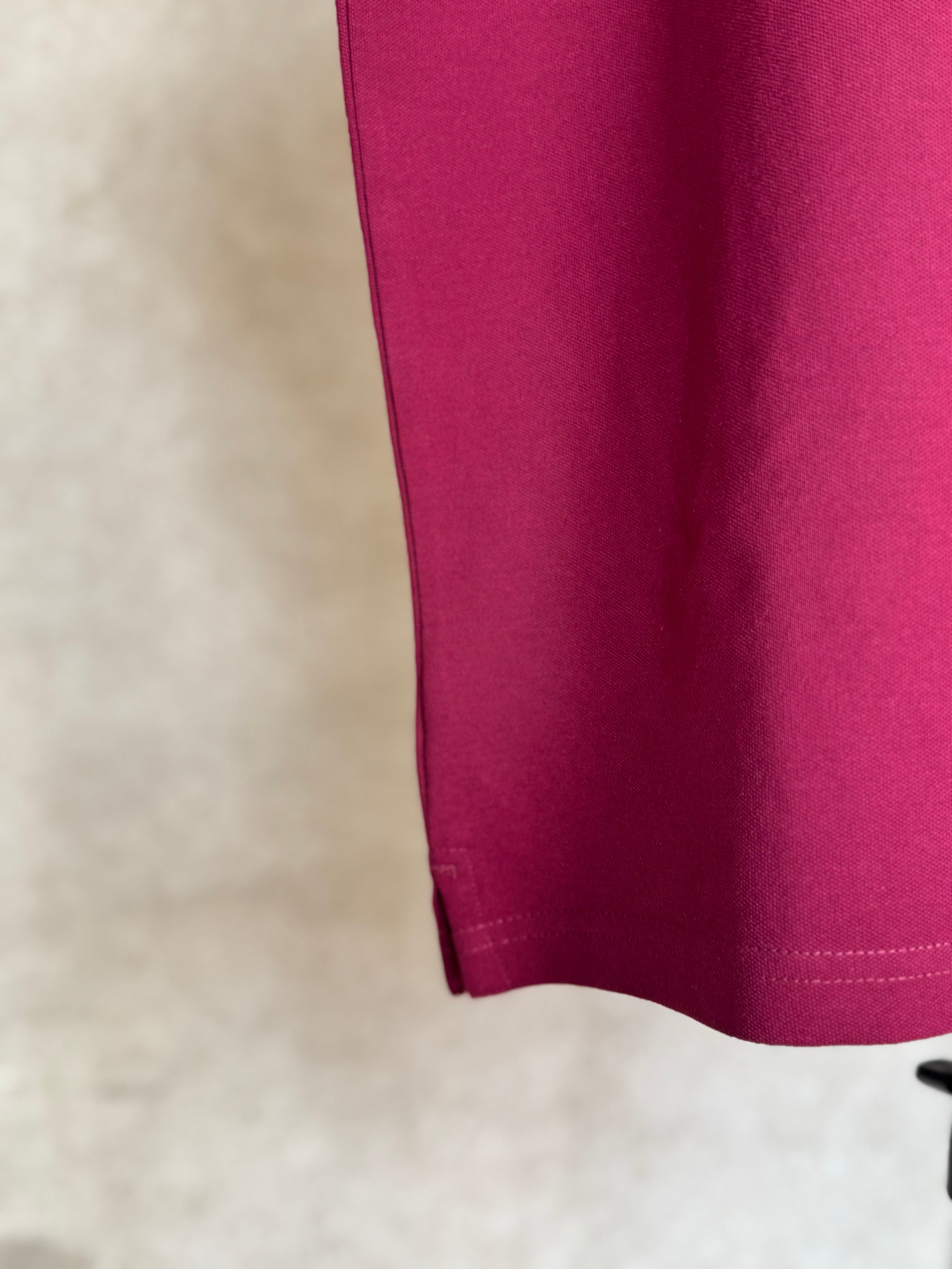 RALPH LAUREN - CUSTOM SLIM FIT LEATHER - PONY POLO SHIRT | MAROON