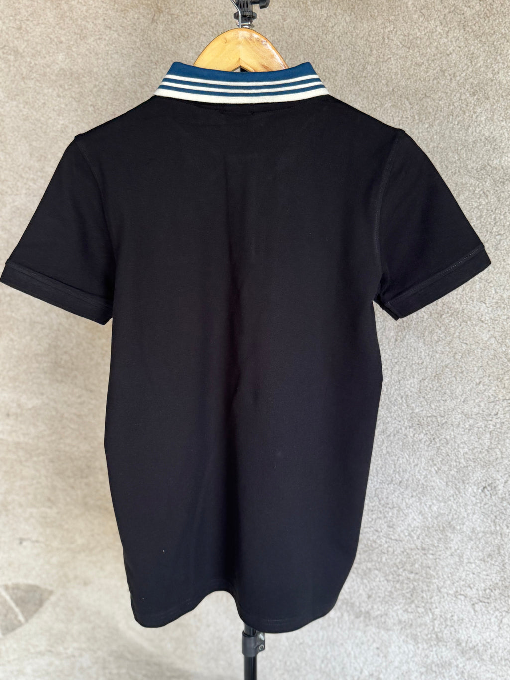 HUGO BOSS REGULAR-FIT POLO SHIRT WITH BOSS LOGO | BLACK