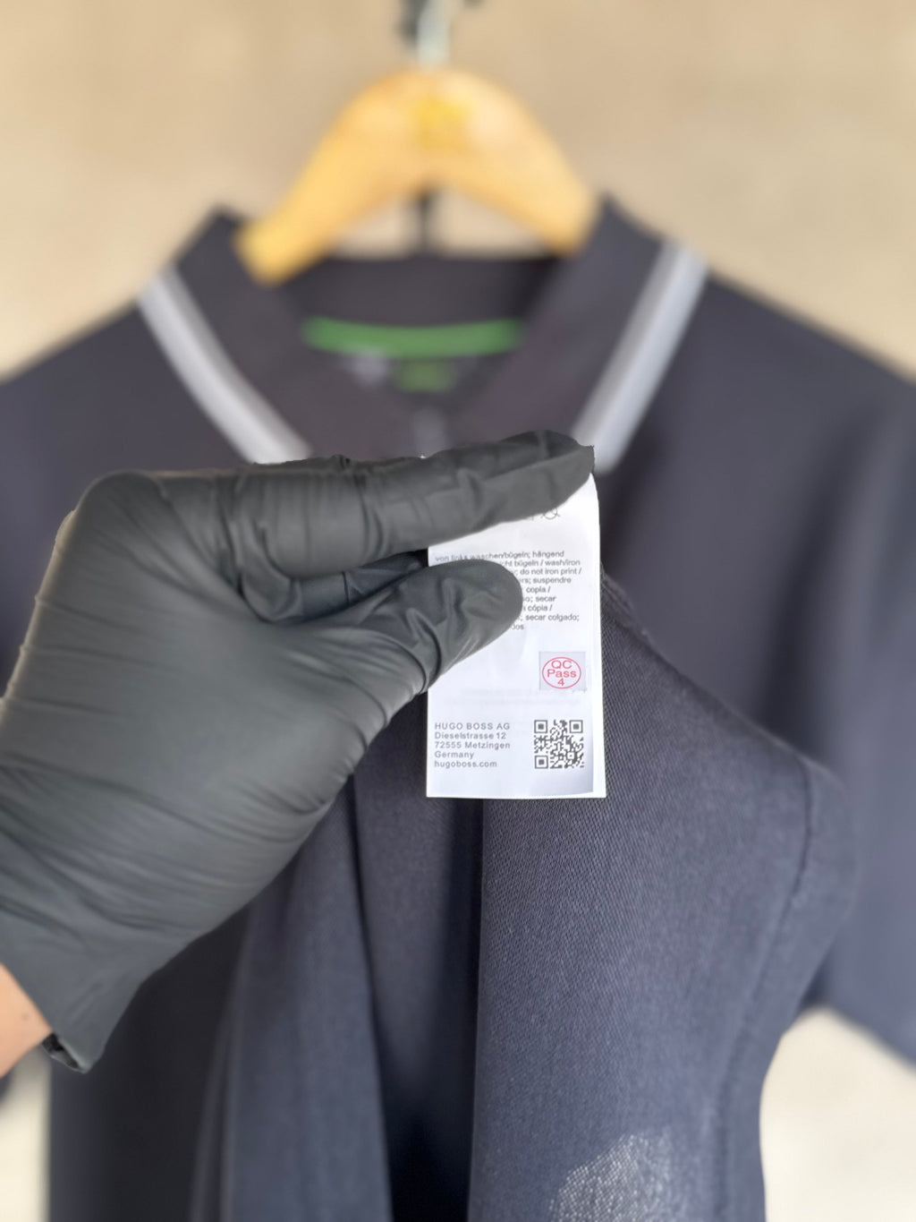 HUGO BOSS REGULAR-FIT POLO SHIRT WITH EMBROIDERED LOGO | NAVY