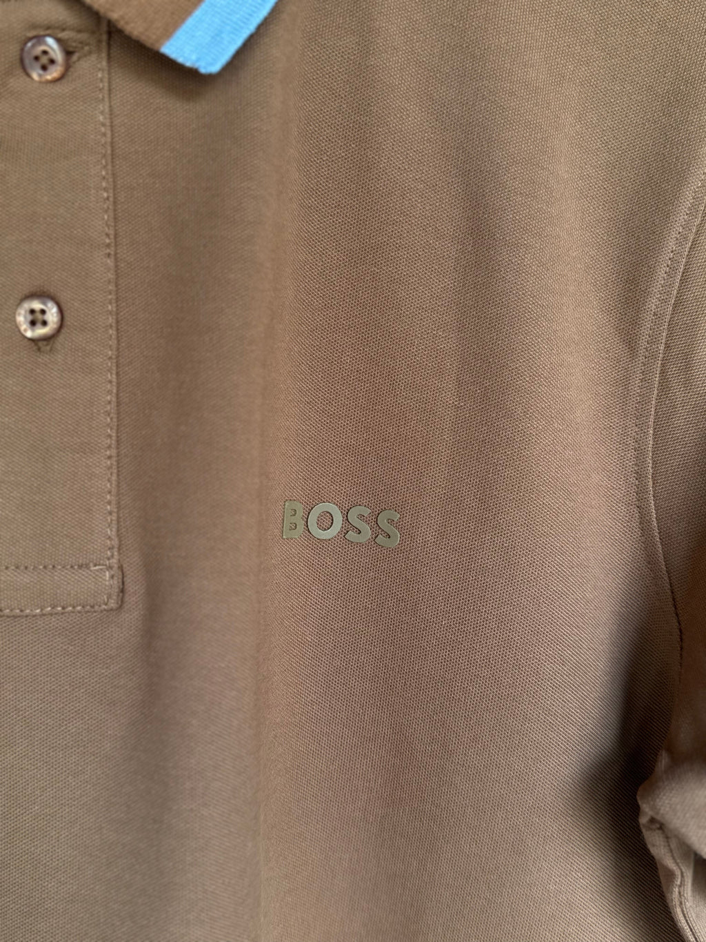HUGO BOSS PHILLIPSON REGULAR FIT POLO SHIRT | BROWN