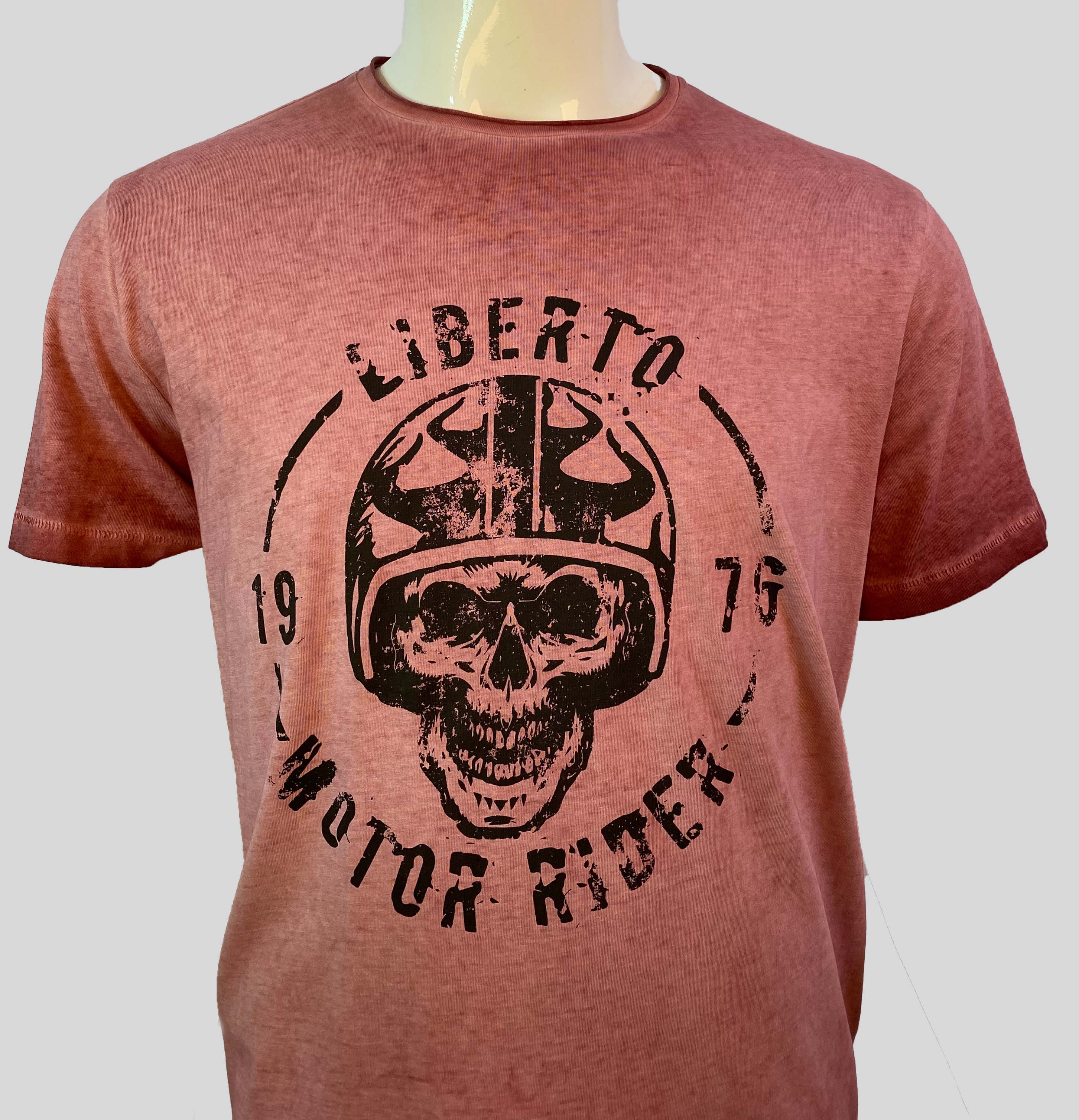 LIBERTO PRINTED MEN'S T-SHIRT | LIGHT PINK
