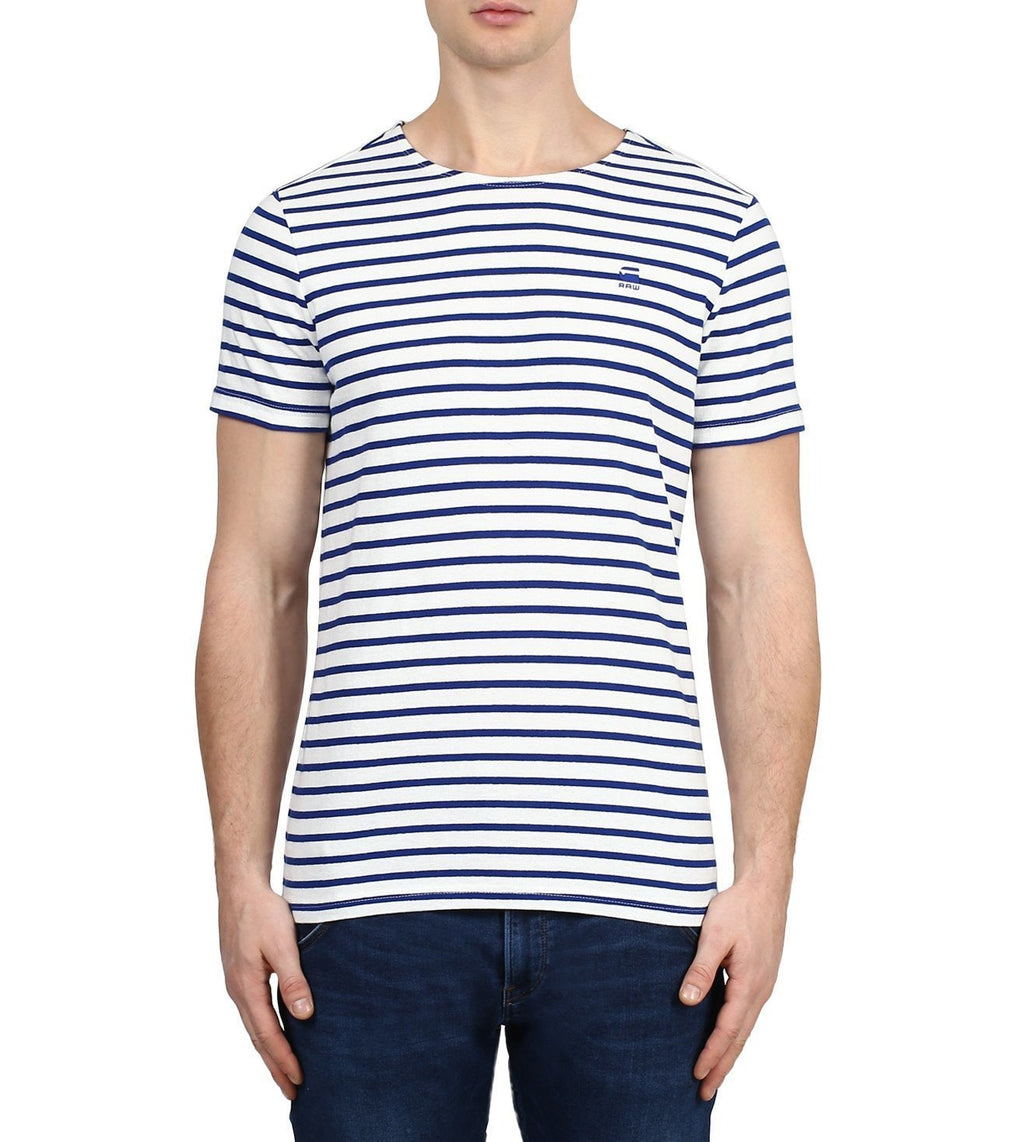 G-STAR RAW T-SHIRT SLIM FIT ROUND NECK | WHITE