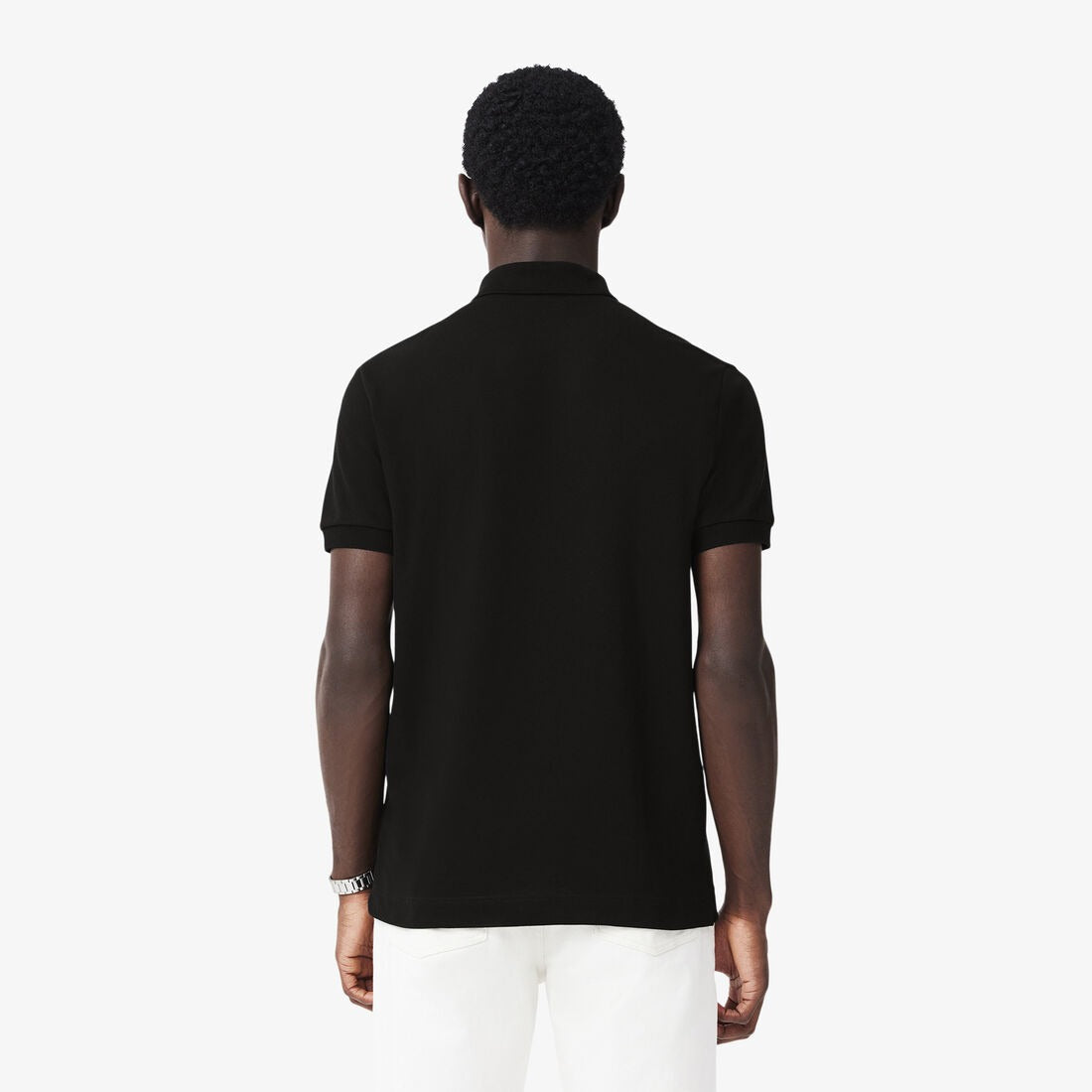 LACOSTE SLIM FIT PARIS STRETCH PIQUE POLO SHIRT | BLACK