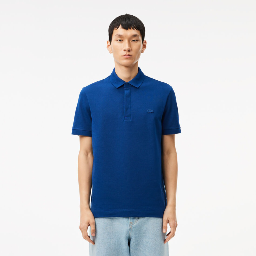 LACOSTE SLIM FIT PARIS STRETCH PIQUE POLO SHIRT | BLUE