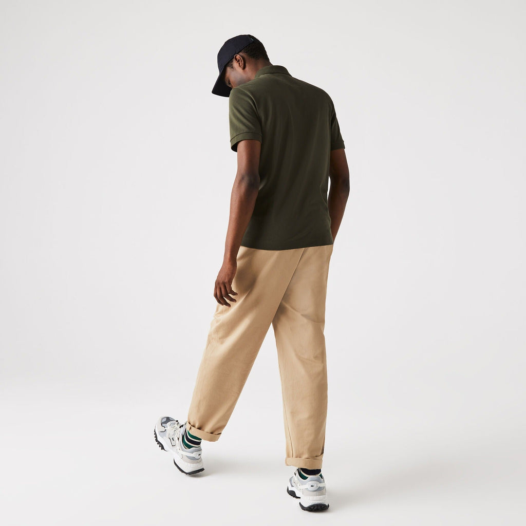 LACOSTE SLIM FIT PARIS STRETCH PIQUE POLO SHIRT | DARK GREEN