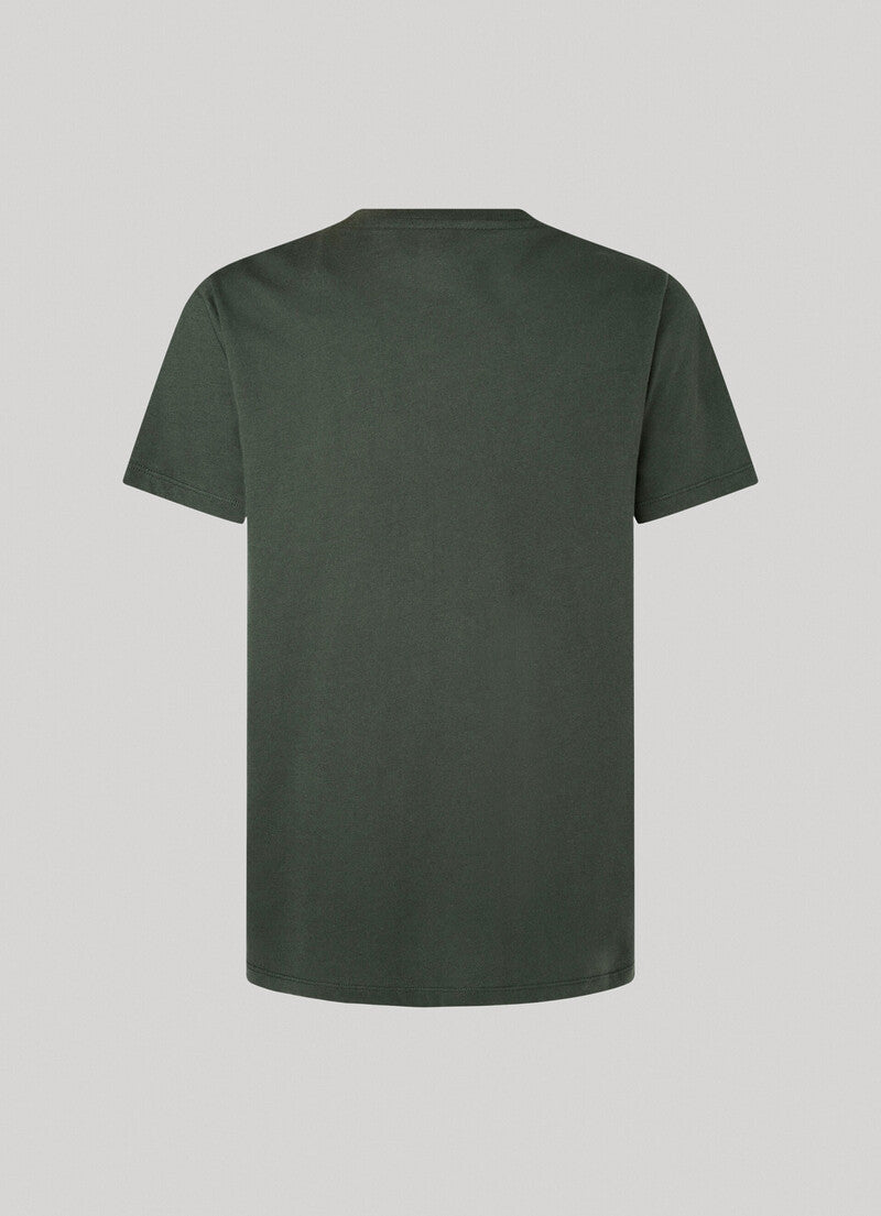 PEPE JEANS COTTON T-SHIRT WITH PRINTED LOGO SLIM FIT | CASTING