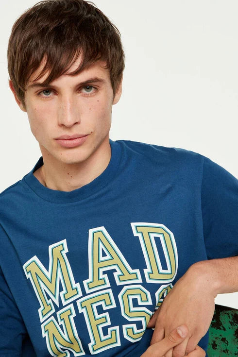 SPRINGFIELD MADNESS PRINTED TSHIRT | DARK BLUE