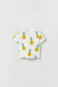 Zara Printed T-Shirt in Oyster White – Premium cotton tee for boys & girls. Trendy, comfortable, and perfect for everyday wear. Shop kids' t-shirts now!