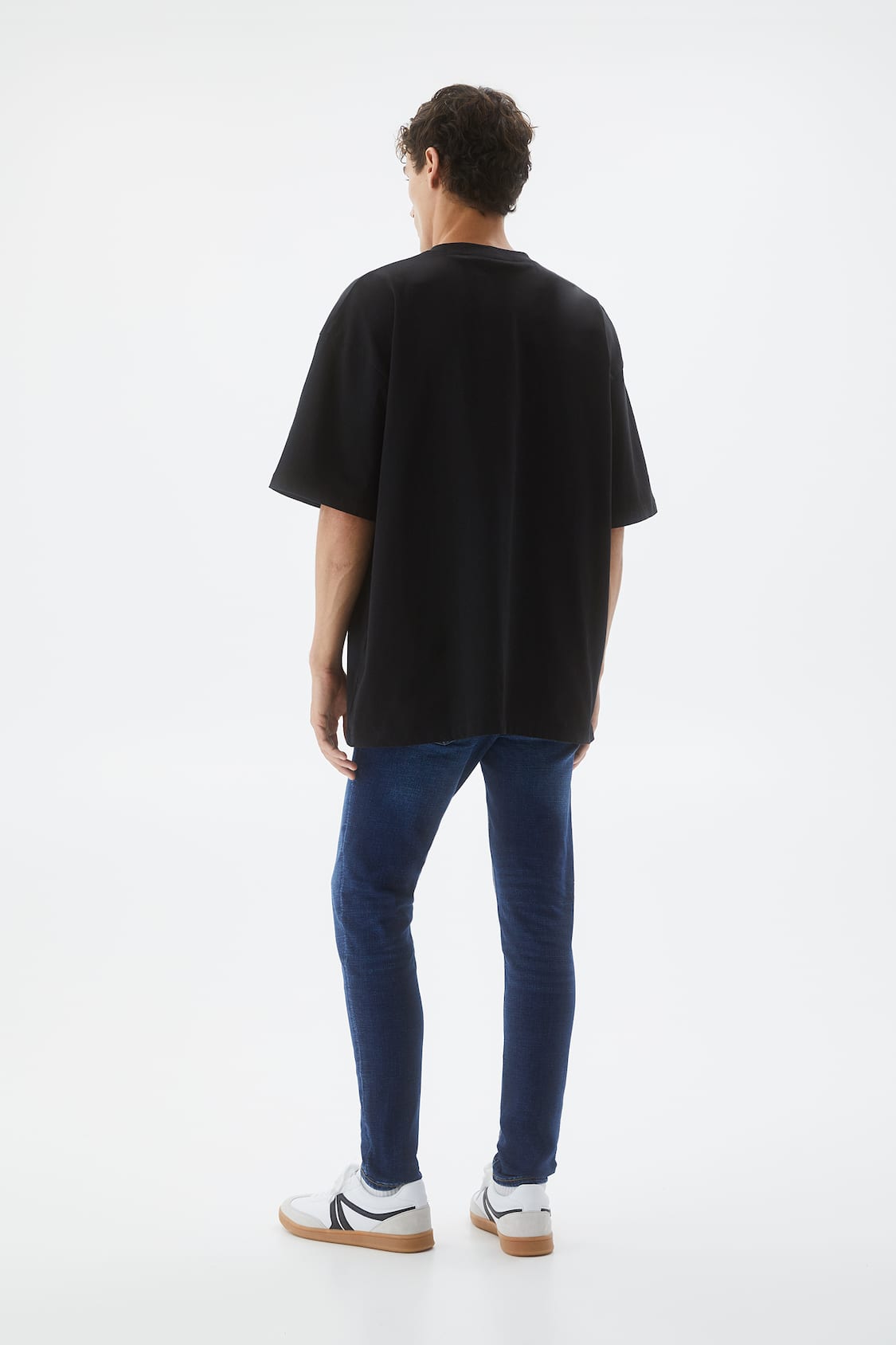 PULL & BEAR SLIM FIT DENIM JEANS MENS | DARK BLUE