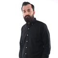 ZARA-MENS PREMIUM-SLIM FIT-CASUAL-COTTON-SHIRT | BLACK
