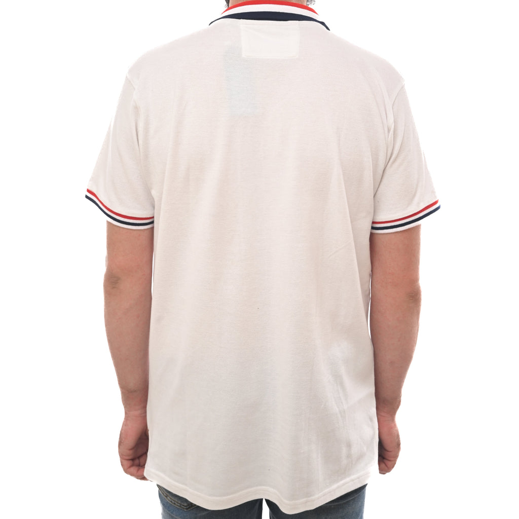 NAUTICA MENS-SHORT SLEEVE COTTON POLO | WHITE