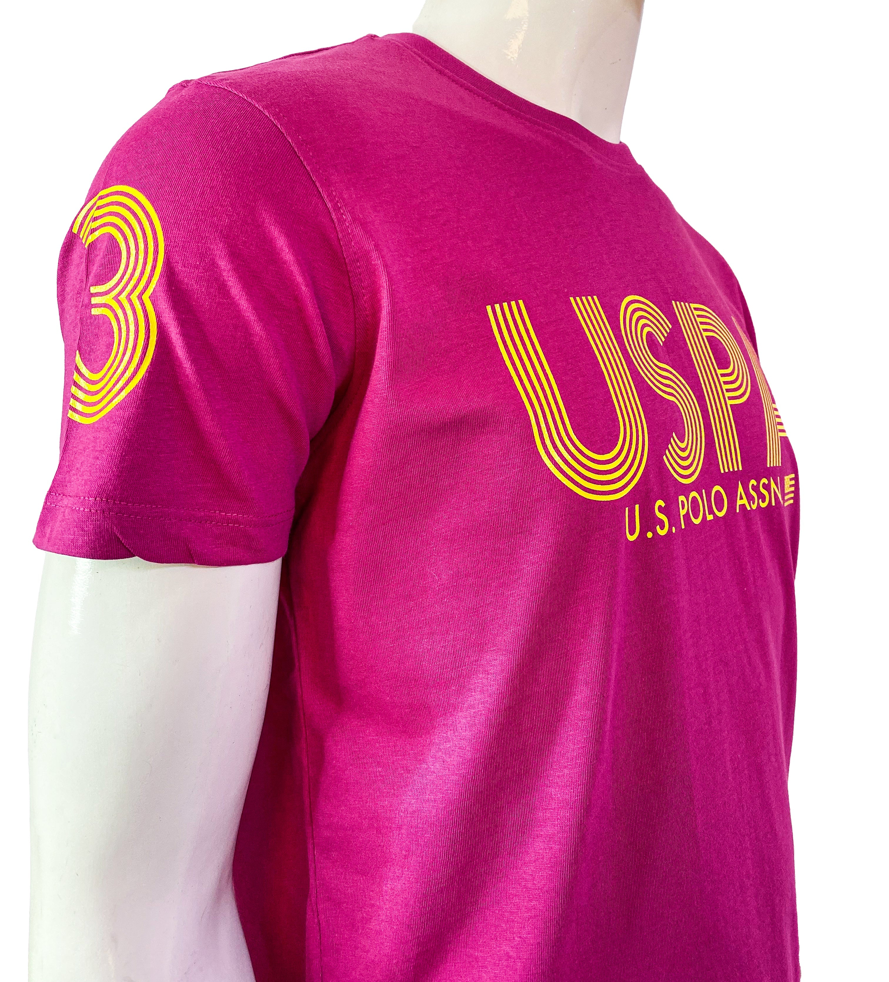 U.S POLO ASSN GRAPHIC PRINT-CLASSIC T-SHIRT | PINK RUBY