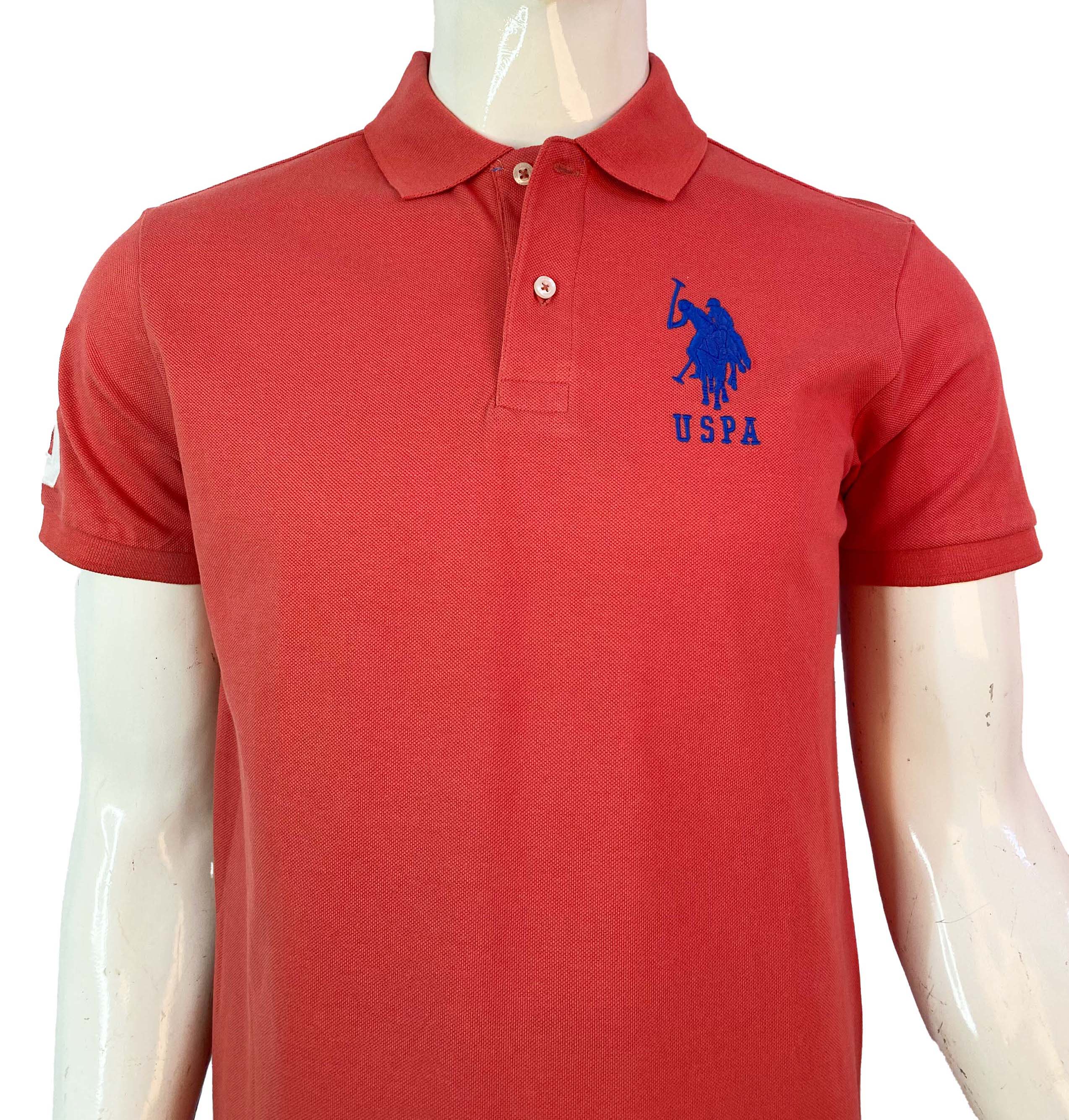 U.S POLO ASSN  PIQUE PRINTED GRAPHIC POLO SHIRT | D.PEACH