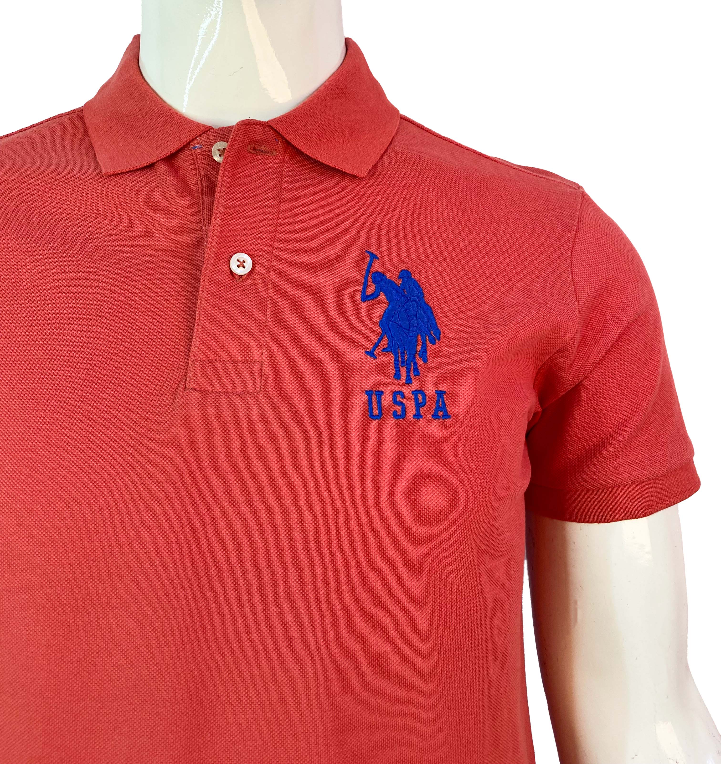 U.S POLO ASSN  PIQUE PRINTED GRAPHIC POLO SHIRT | D.PEACH
