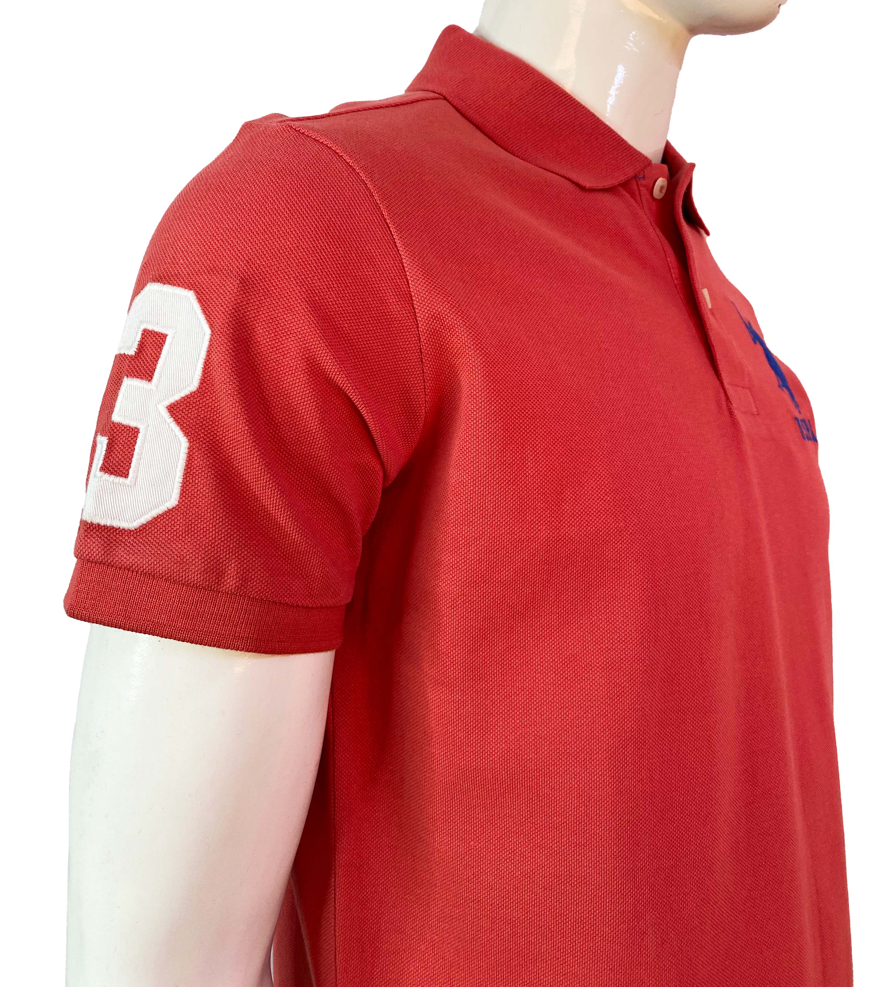 U.S POLO ASSN  PIQUE PRINTED GRAPHIC POLO SHIRT | D.PEACH