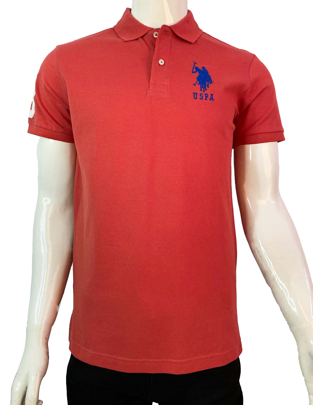 U.S POLO ASSN  PIQUE PRINTED GRAPHIC POLO SHIRT | D.PEACH