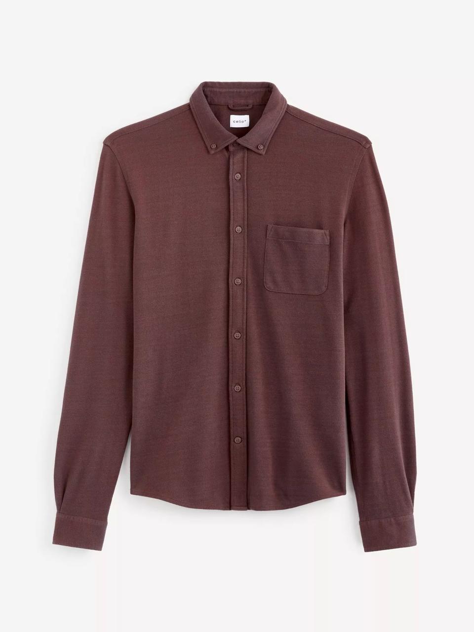 CELIO PERMIUM REGULAR FIT SHIRT |  BURGUNDY
