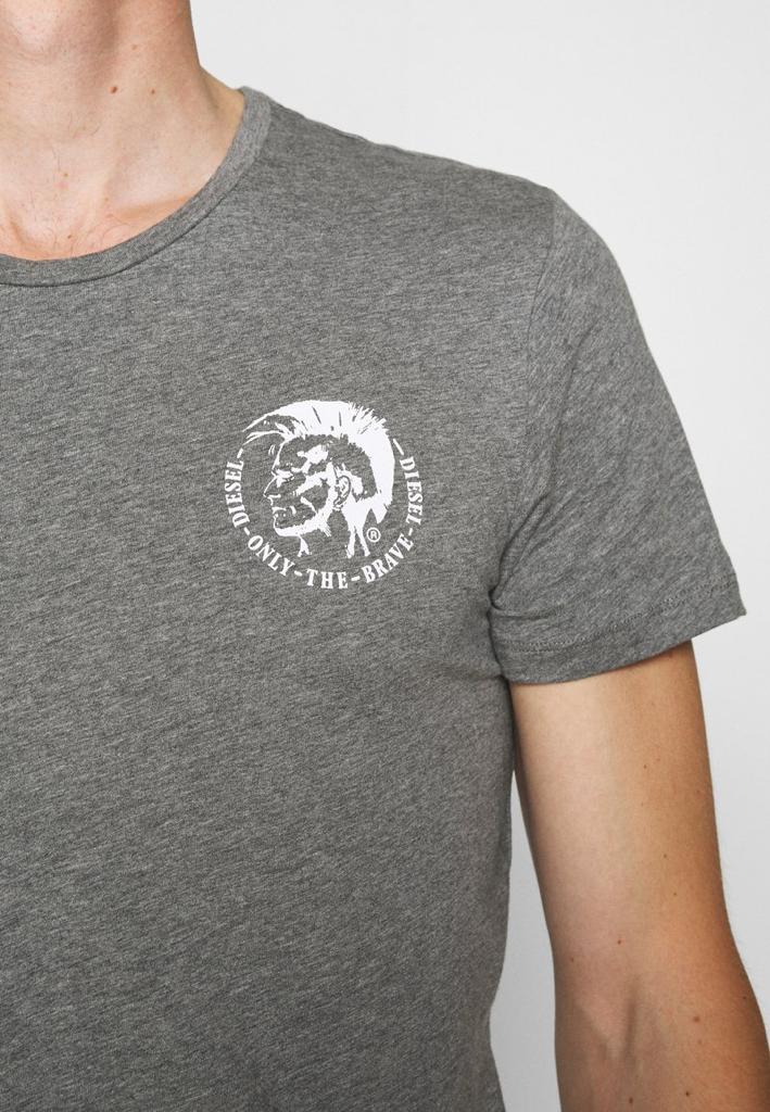 DIESEL CREW NECK FLEXIBLE T-SHIRT | GREY