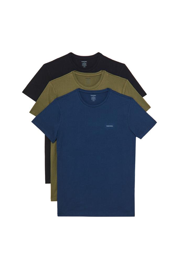 DIESEL CREW NECK FLEXIBLE T-SHIRT | NAVY BLUE