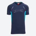 SLAZENGER. DRI FIT MEN SPORTS WORK OUT T-SHIRT | NAVY BLUE