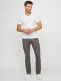 GUESS. MENS ARMIN V-NECK TEE SHIRT | WHITE