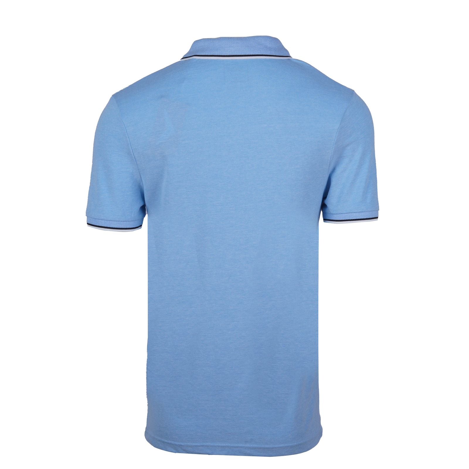 JULES PREMIUM-FLEXIBLE-RIBBED-SHORT SLEEVE-POLO SHIRT | SLUB SKY BLUE