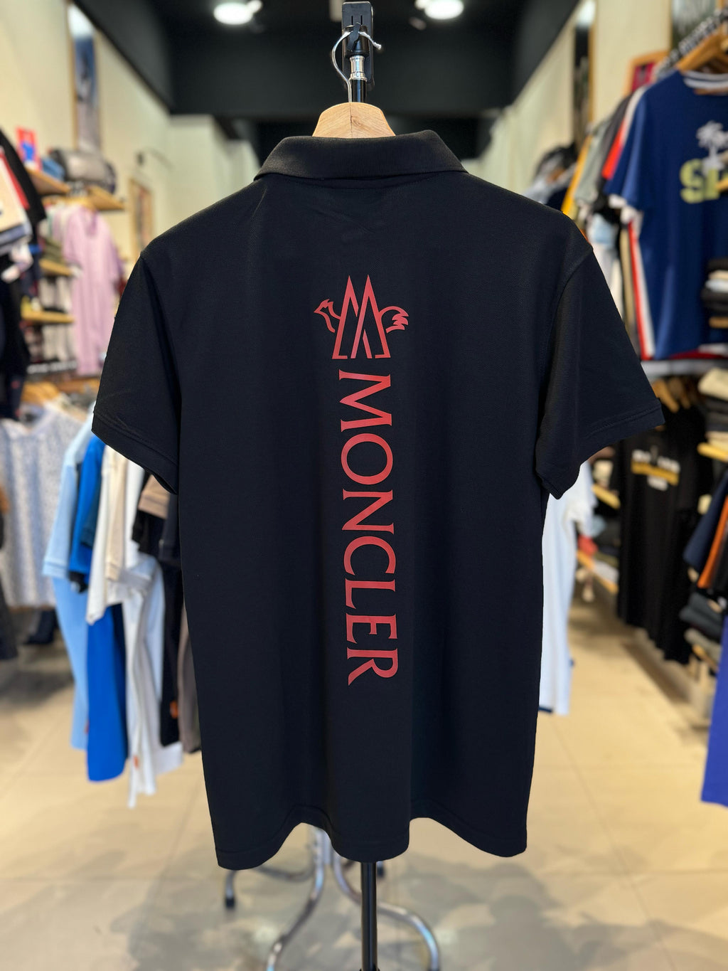MONCLER - LUXE POLO SHIRT | BLACK