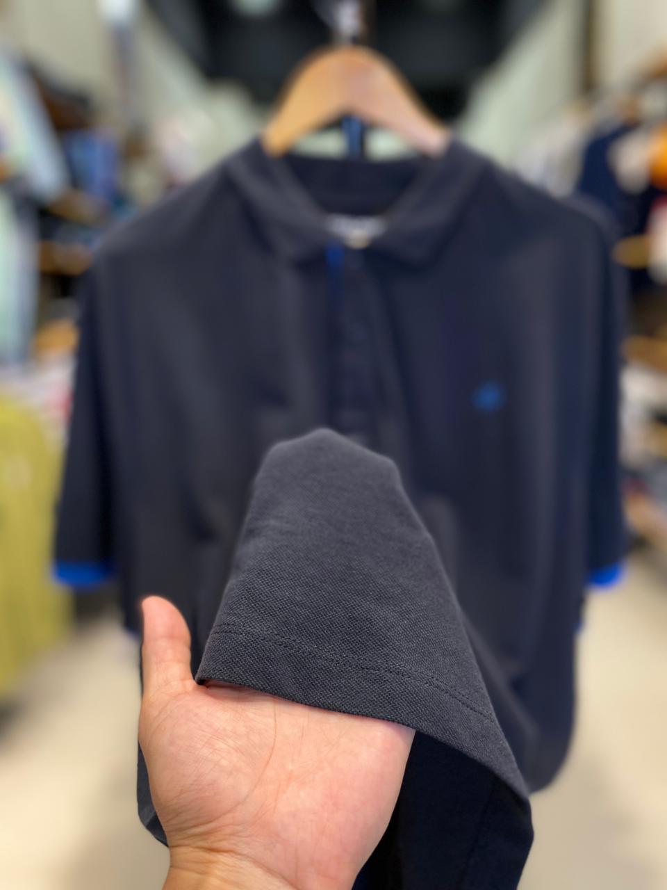 JACK & JONES PLAIN POLO | NAVY BLUE