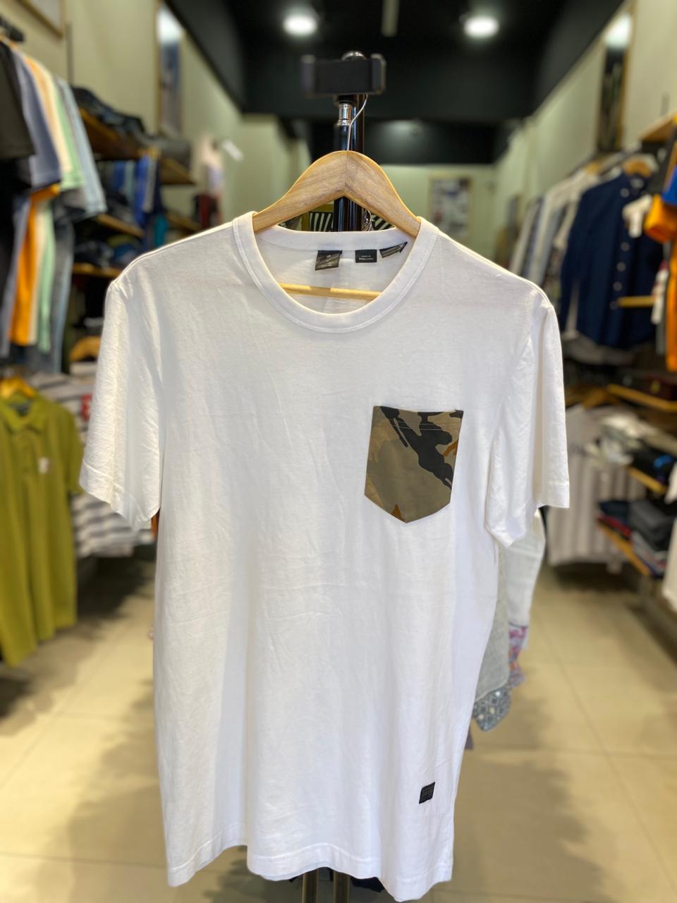 G-STAR RAW T-SHIRT SLIM FIT ROUND NECK | WHITE