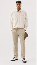 PULL & BEAR LIGHTWEIGHT SOFT FIT TROUSERS | BEIGE