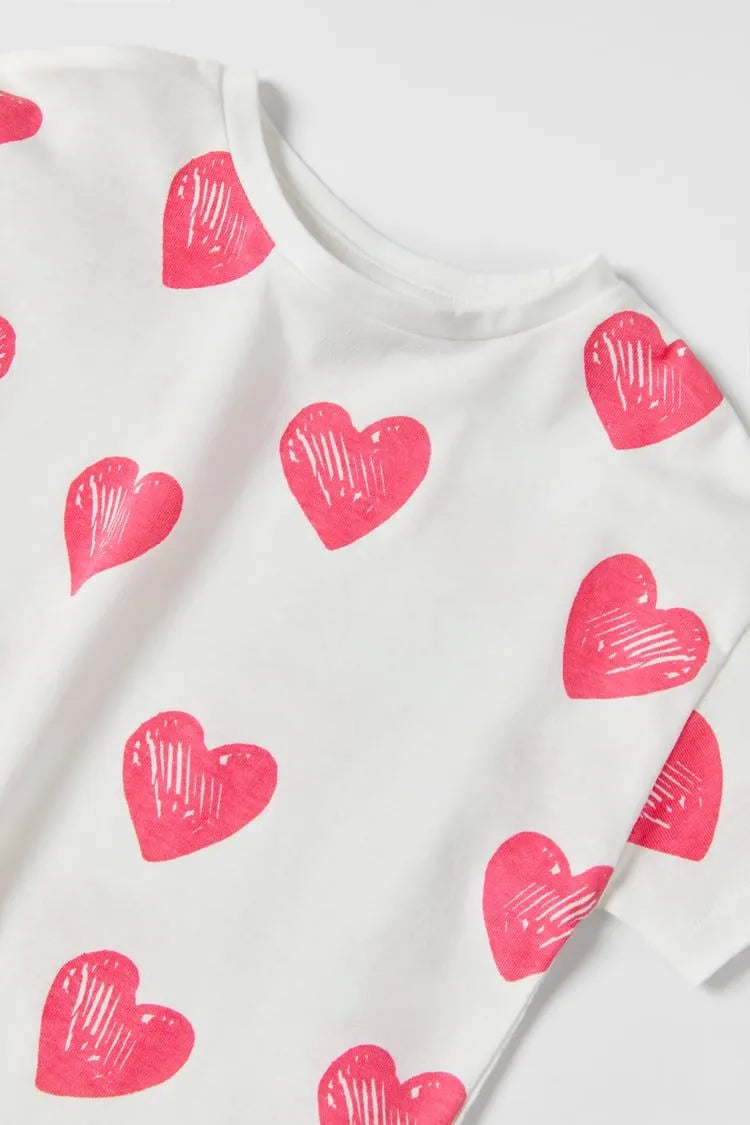 Zara Printed T-Shirt in Oyster White – Soft cotton tee for boys & girls. Stylish, comfortable, and perfect for everyday wear. Shop original Zara kids' t-shirts now!