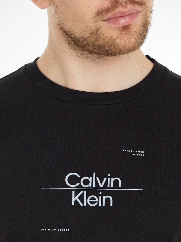 CALVIN KLEIN JEANS VARSITY LOGO T-SHIRT | BLACK
