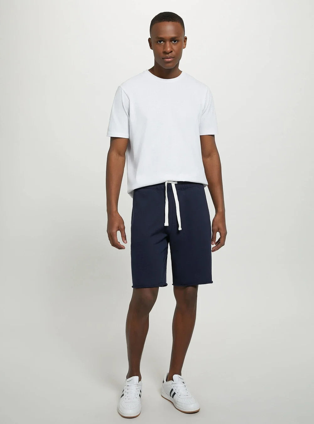 ALCOTT Cotton Bermuda Shorts - Navy Blue for men, stylish & comfy.
