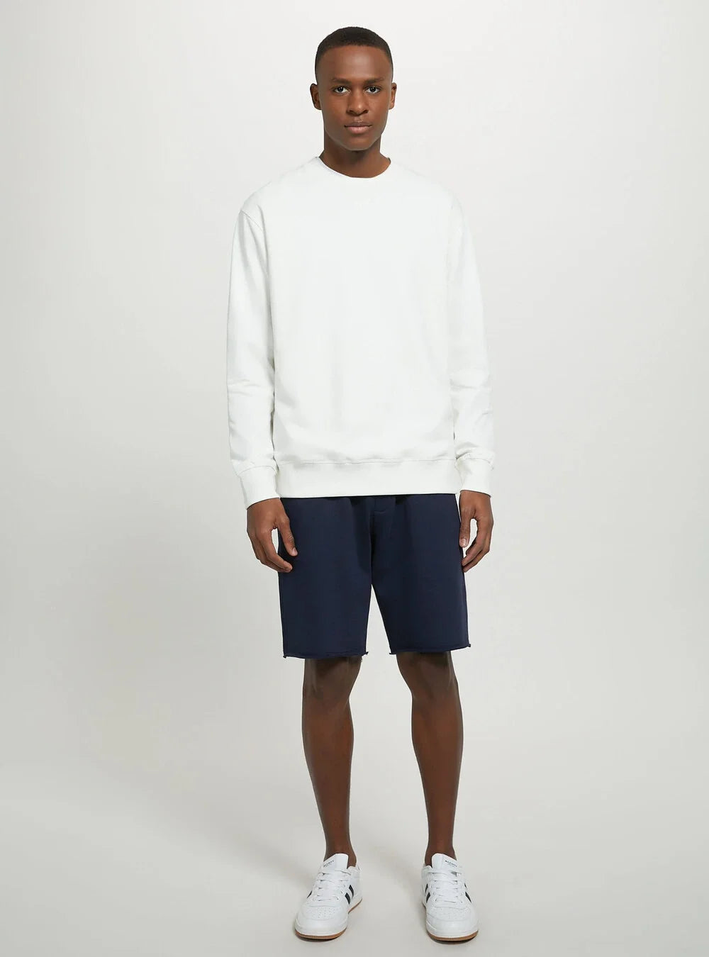 ALCOTT Cotton Bermuda Shorts - Navy Blue for men, stylish & comfy.