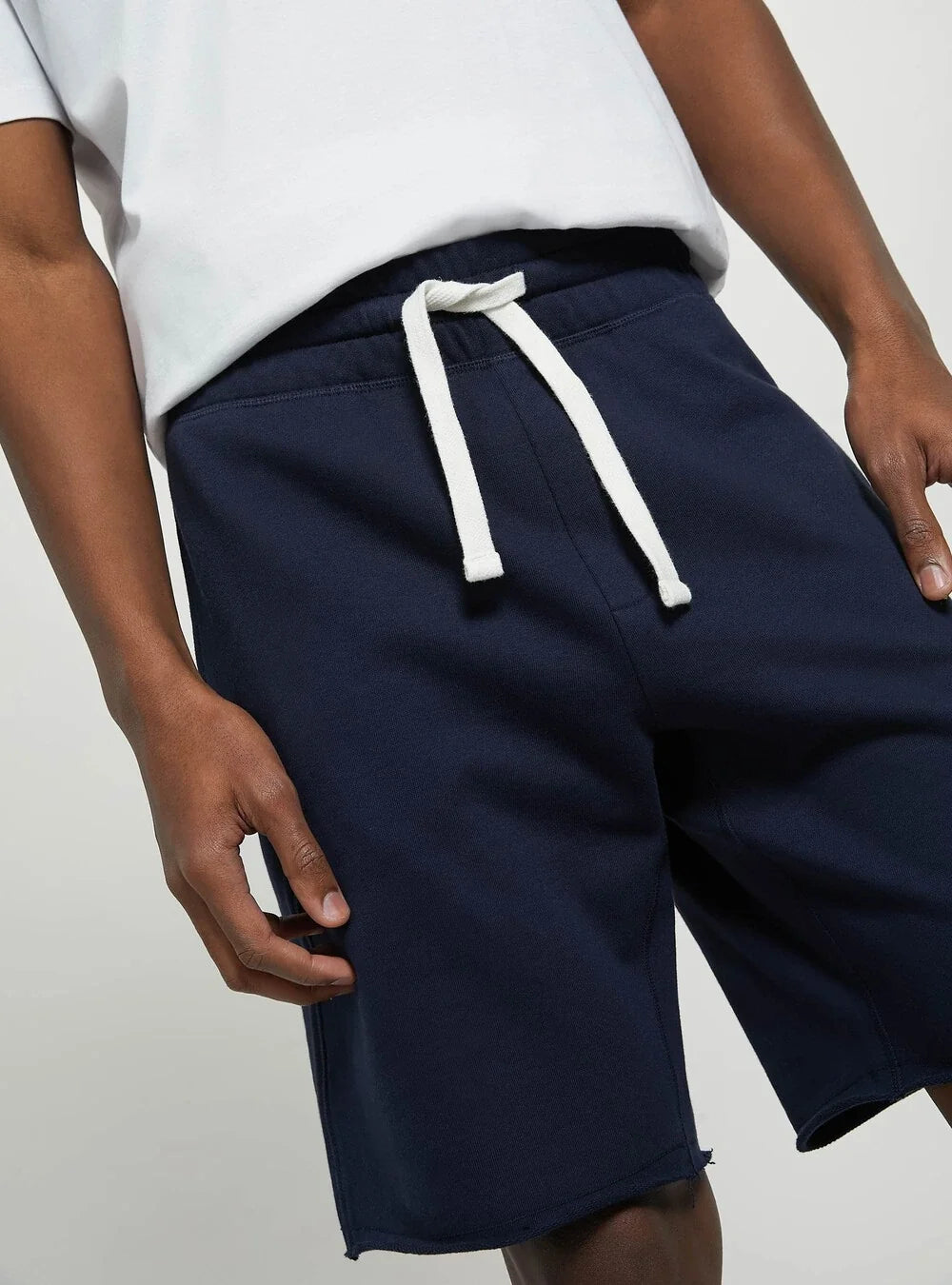 ALCOTT Cotton Bermuda Shorts - Navy Blue for men, stylish & comfy.
