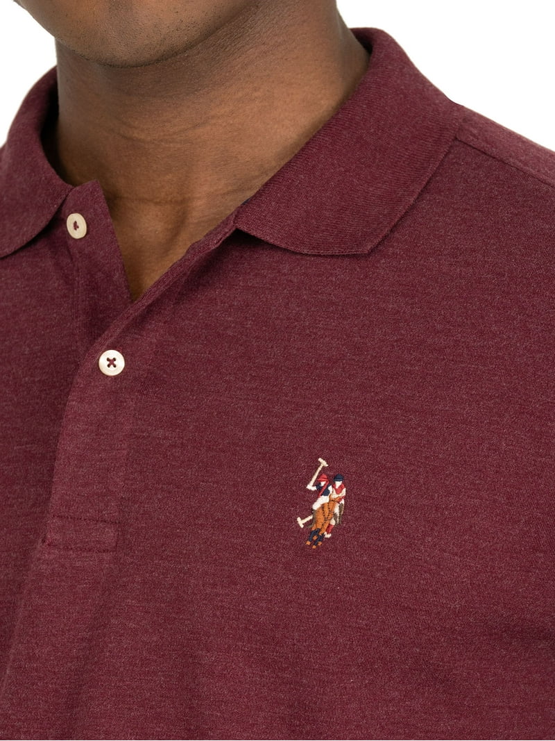 US POLO ASSN. GOLF PRO FIT SHORT SLEEVE POLO SHIRT | MAROON