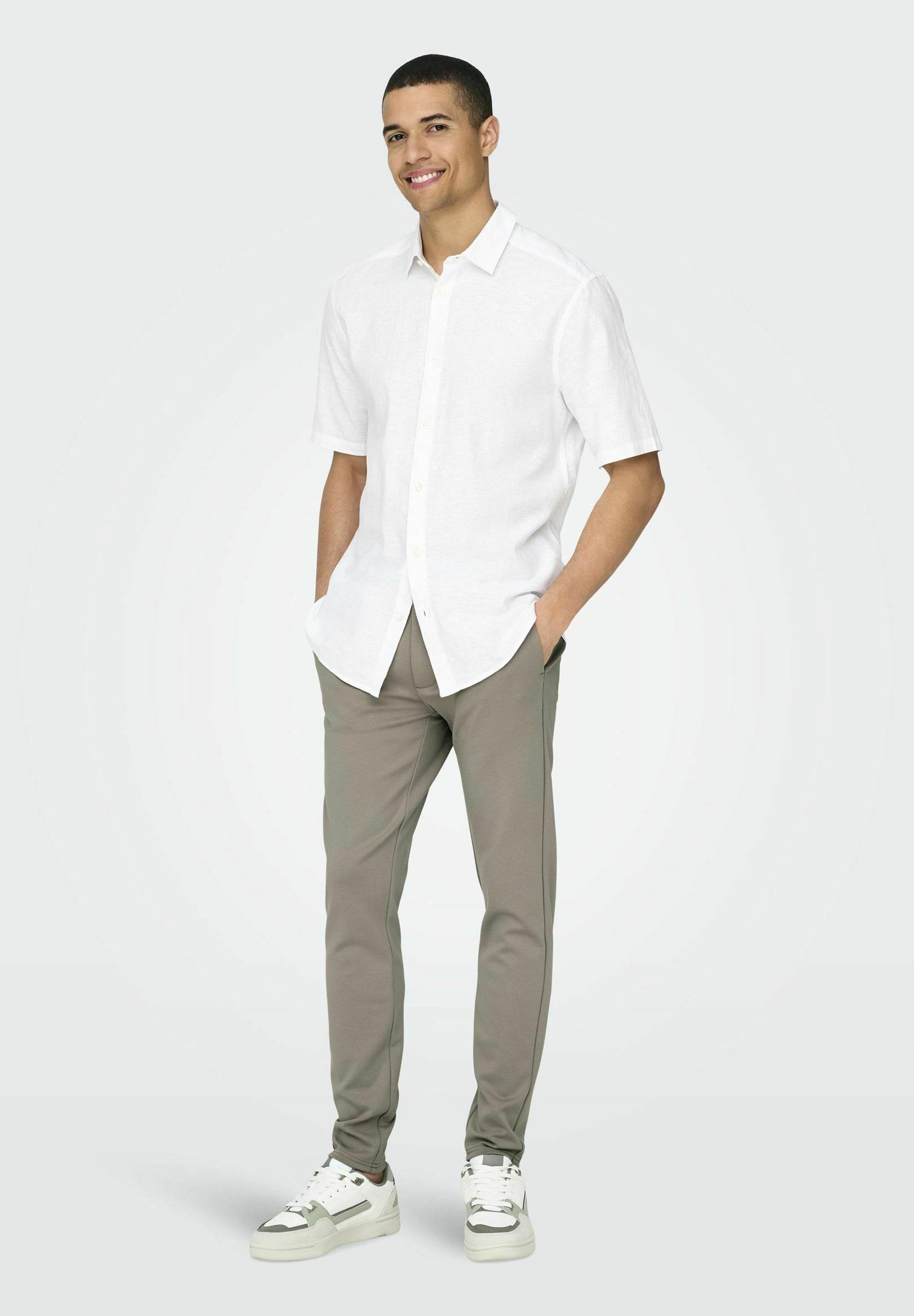 ONLY & SONS SLIM TAPERED FIT PANT / CHINO | VINTAGE KHAKI