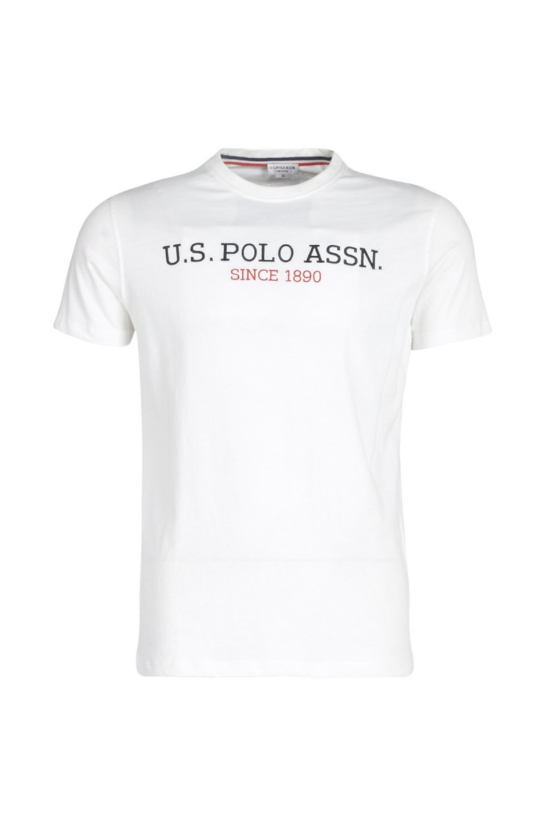 U.S POLO ASSN | BASIC INSTITUTIONAL EMBROIDERED T-SHIRT | WHITE