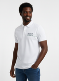 JACK & JONES MEN’S CLASSIC WHITE PREMIUM POLO