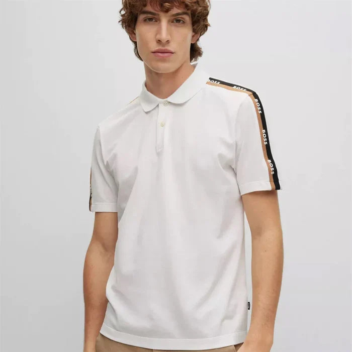 HUGO BOSS PARLAY 175 POLO SHIRT | WHITE