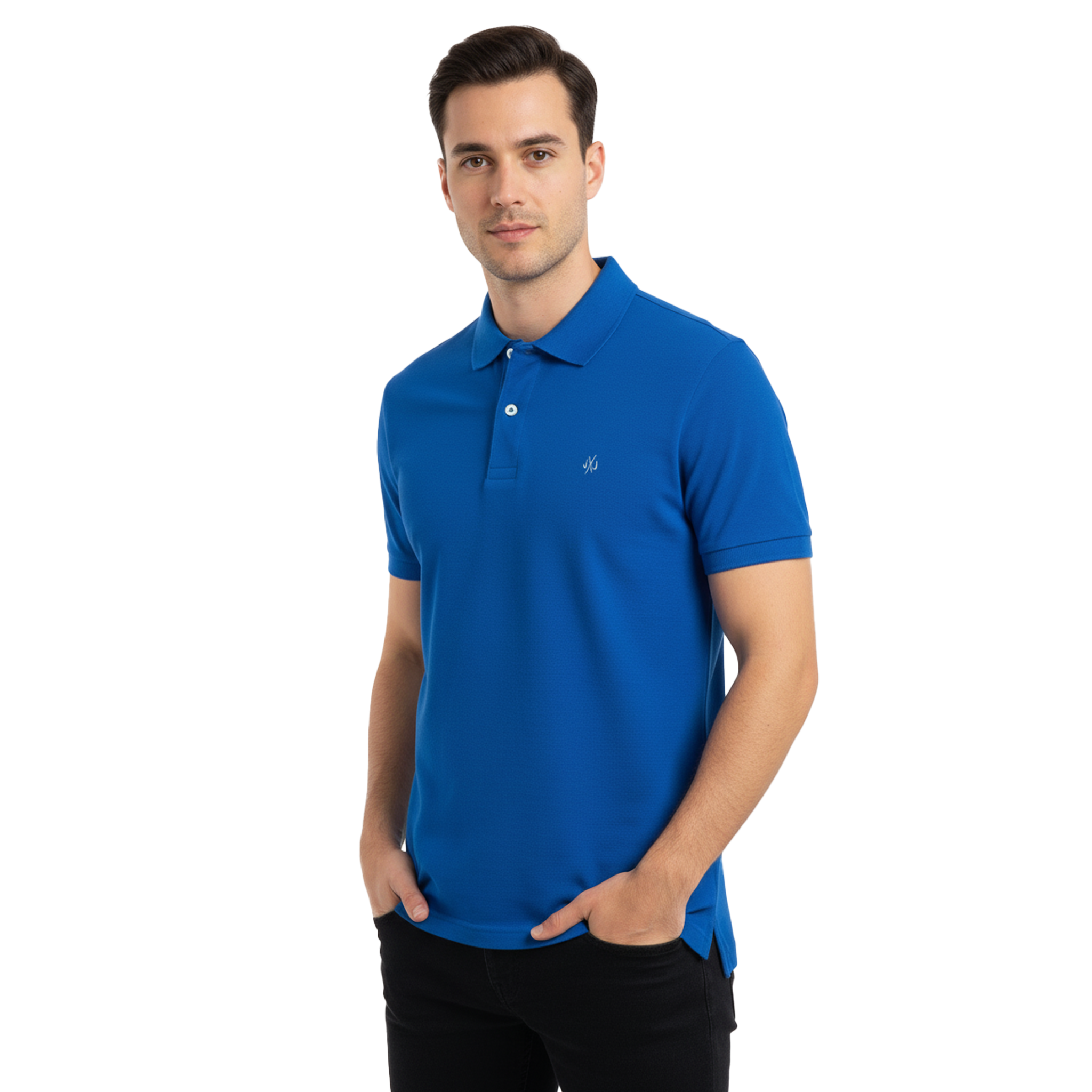 JACK & JONES PLAIN POLO | ROYAL BLUE
