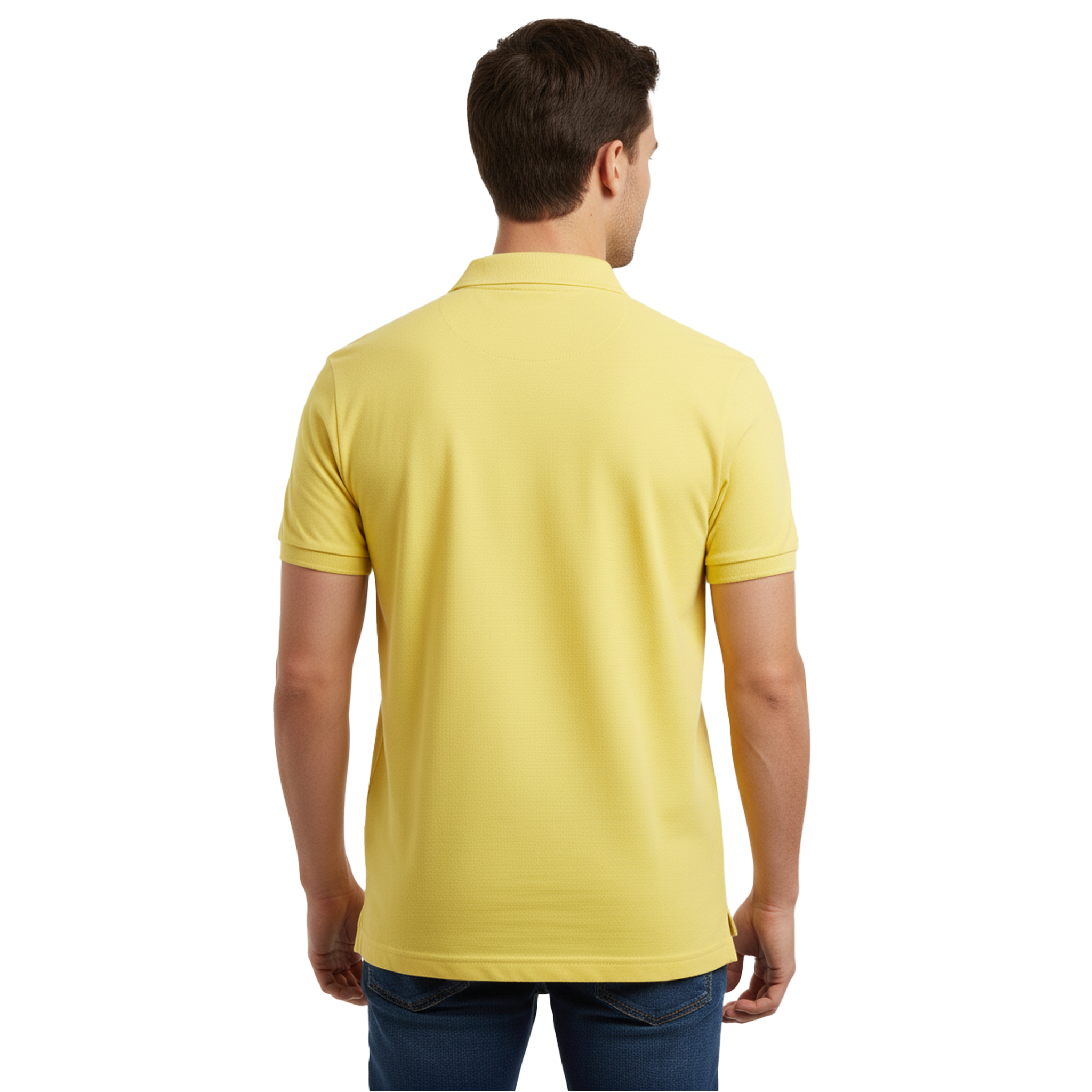 JACK & JONES PLAIN POLO | YELLOW