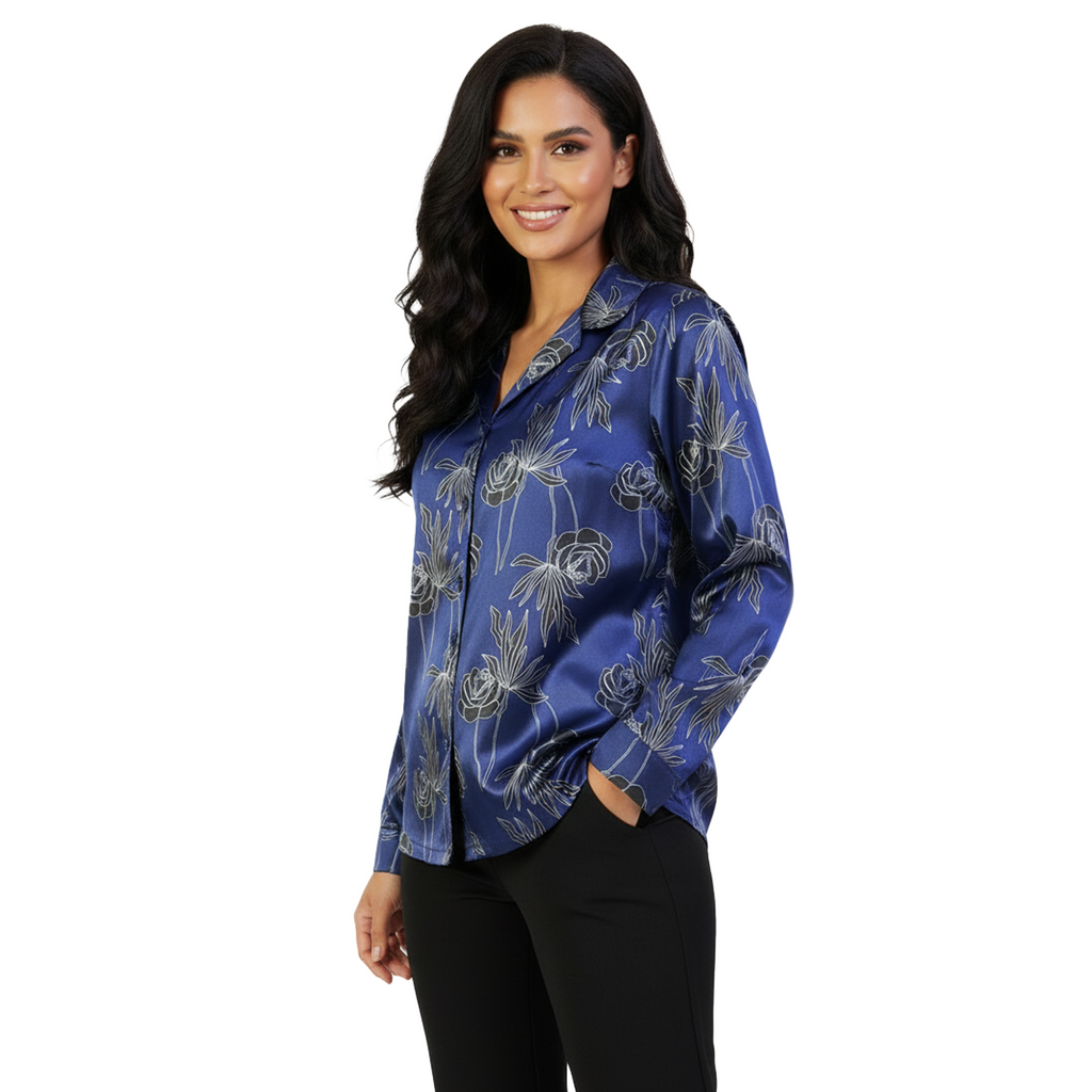 QUEENTEX NIGHT TOP WOMEN'S | NAVY