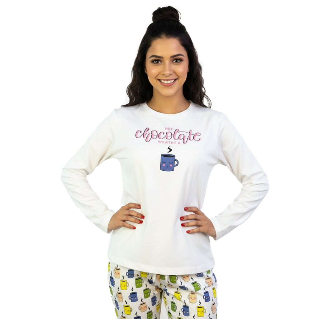 Uondi Cozy Cocoa Pajama Set - Snuggle Up in Style