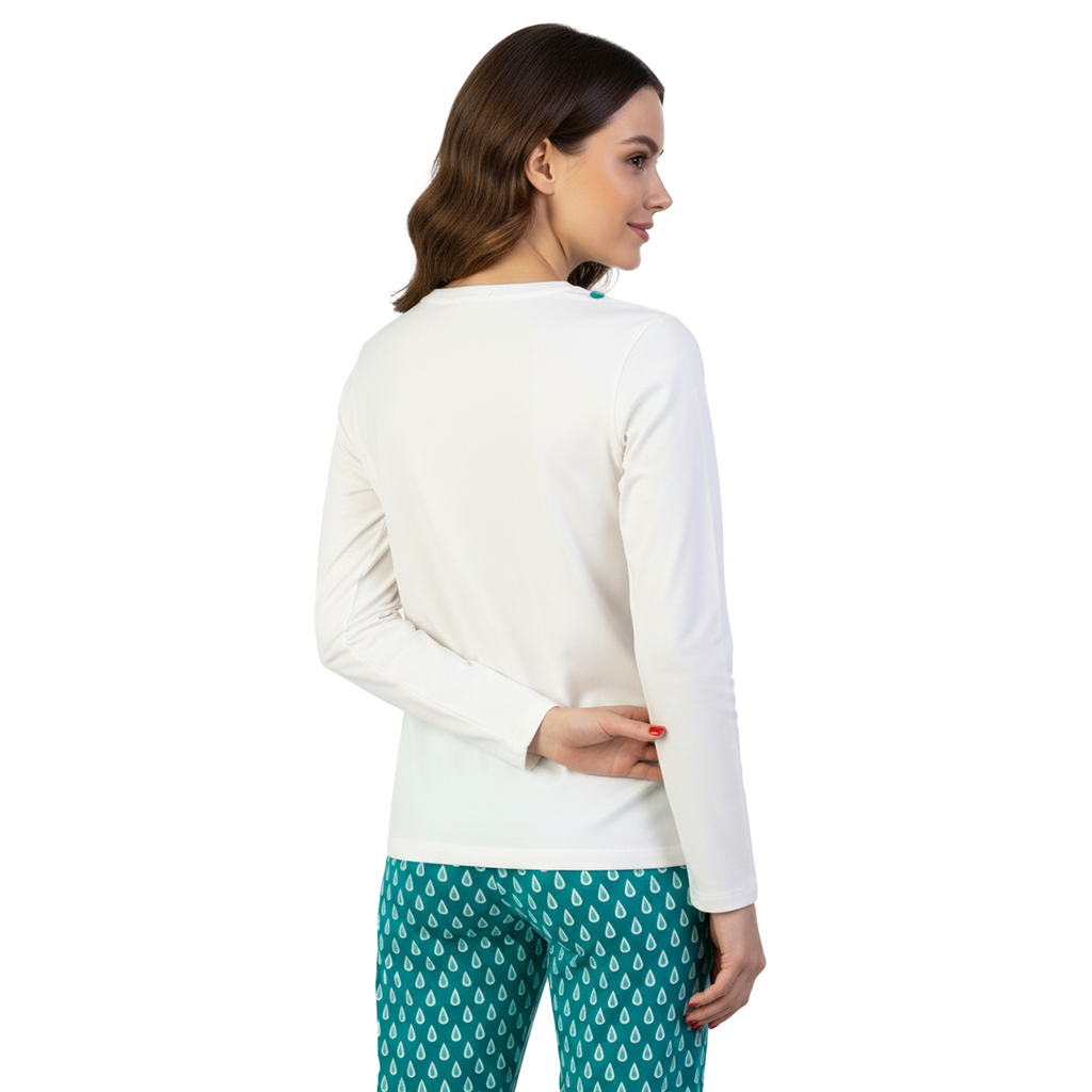Uondi Rainy Daydream Pajama Set - Cozy Chic Sleepwear
