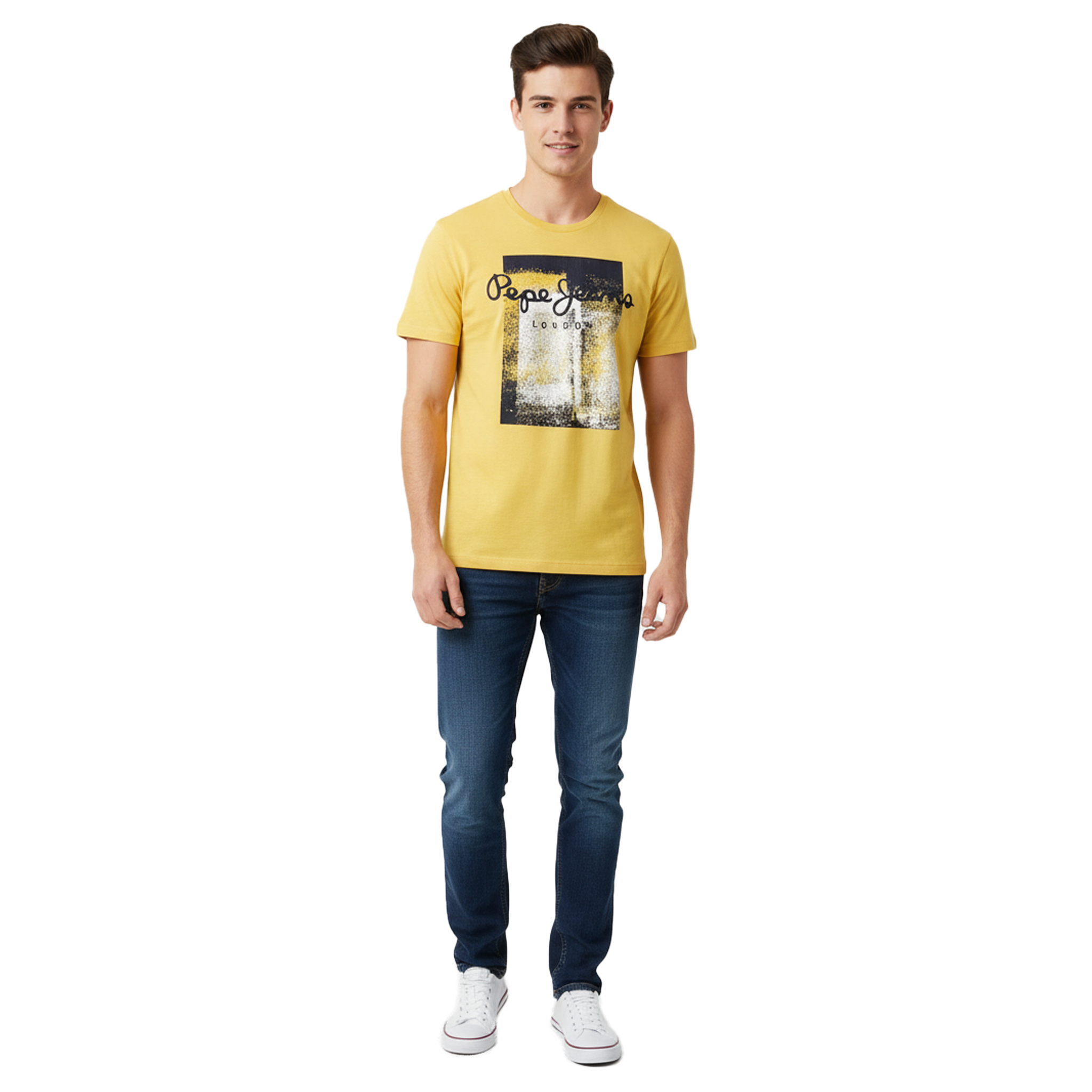 PEPE JEANS LONDON-PREMIUM T-SHIRT  | YELLOW